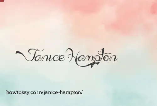 Janice Hampton