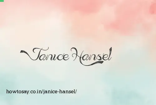 Janice Hansel