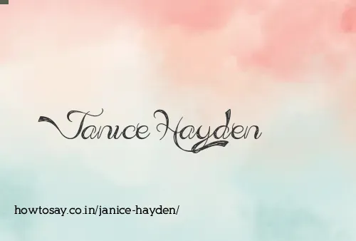Janice Hayden