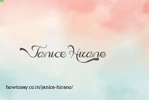 Janice Hirano