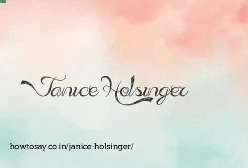 Janice Holsinger
