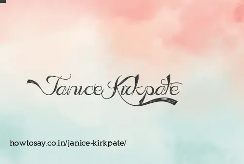 Janice Kirkpate