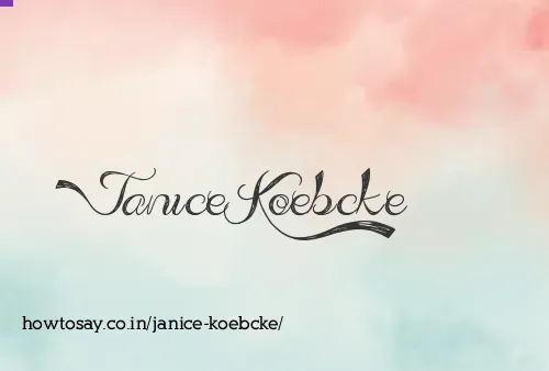 Janice Koebcke
