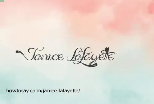 Janice Lafayette