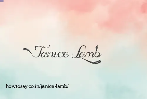 Janice Lamb