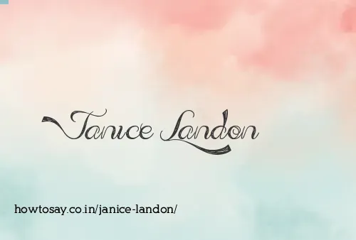Janice Landon