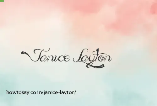 Janice Layton