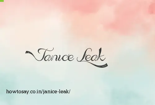 Janice Leak