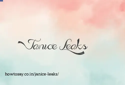 Janice Leaks