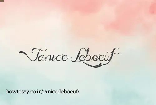 Janice Leboeuf