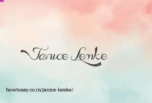 Janice Lemke