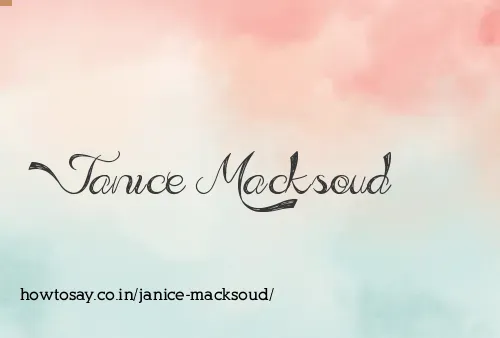 Janice Macksoud