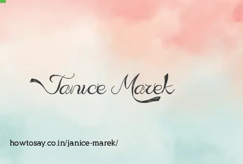 Janice Marek