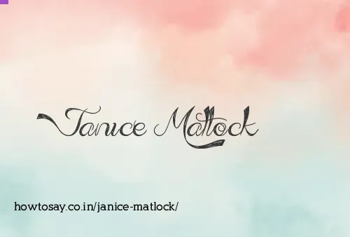 Janice Matlock