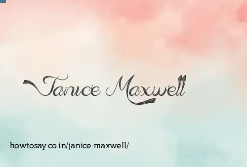 Janice Maxwell