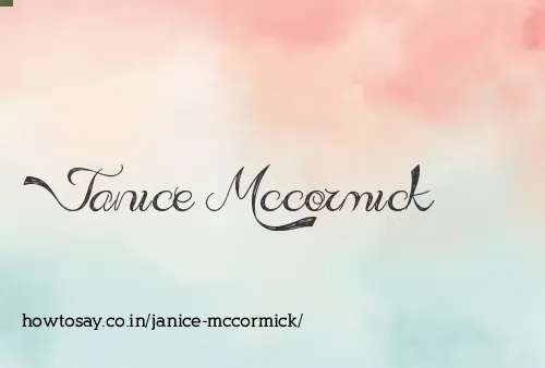 Janice Mccormick