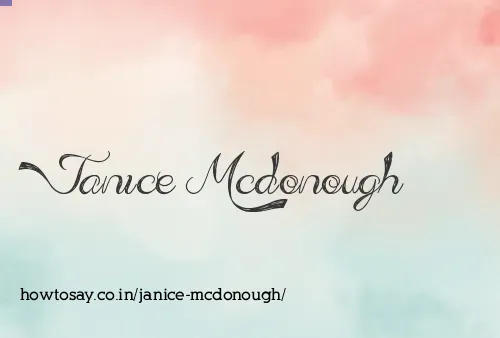 Janice Mcdonough