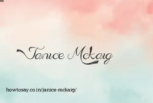 Janice Mckaig