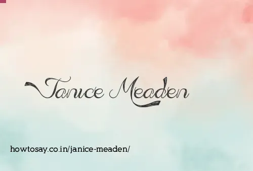 Janice Meaden