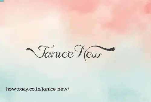 Janice New