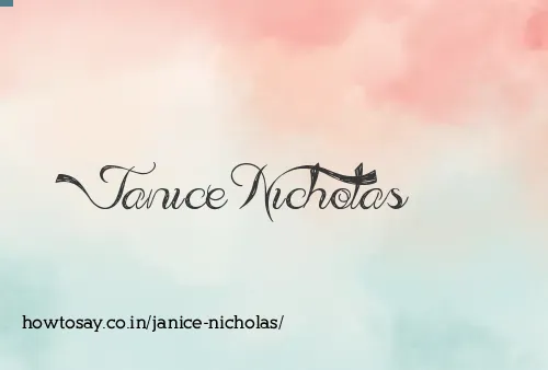 Janice Nicholas