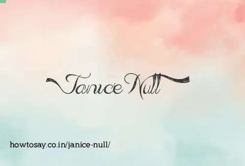 Janice Null