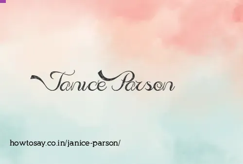 Janice Parson