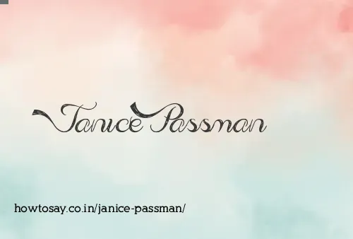Janice Passman