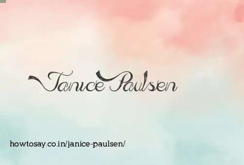 Janice Paulsen