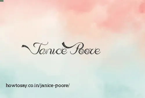 Janice Poore