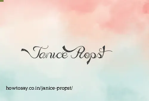 Janice Propst