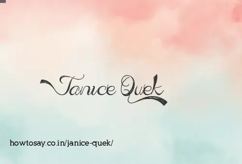 Janice Quek