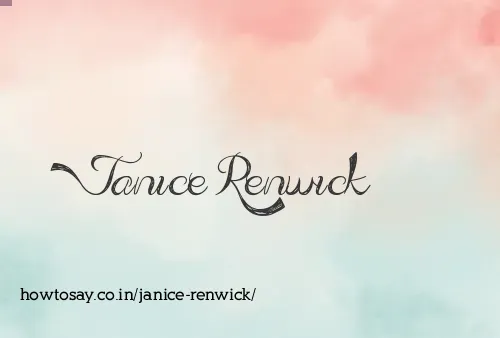 Janice Renwick