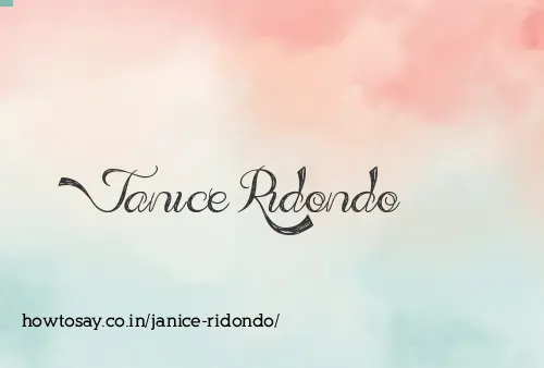 Janice Ridondo