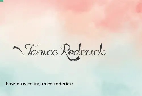 Janice Roderick