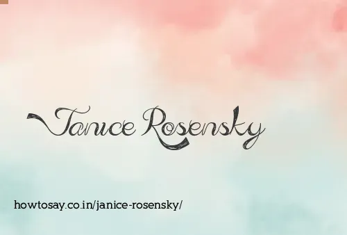 Janice Rosensky