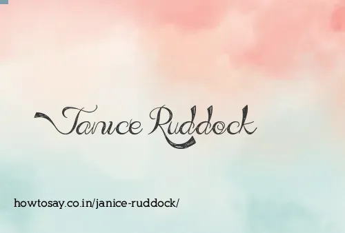 Janice Ruddock