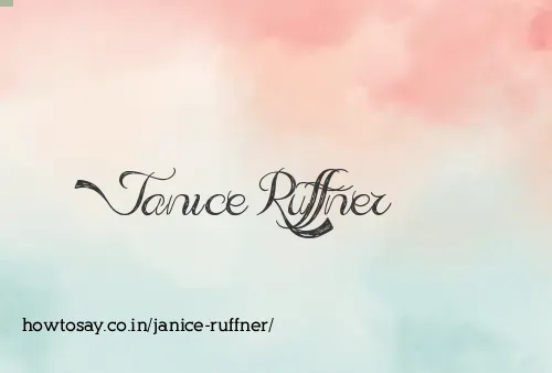 Janice Ruffner