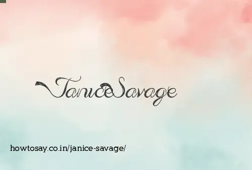 Janice Savage