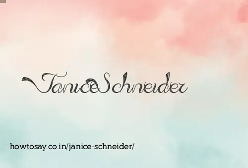 Janice Schneider