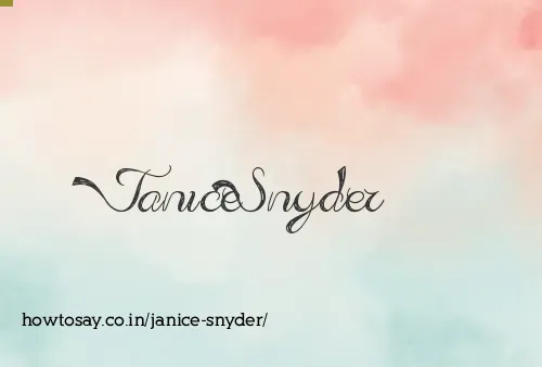 Janice Snyder