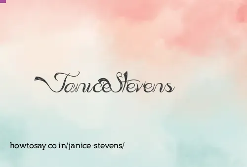 Janice Stevens