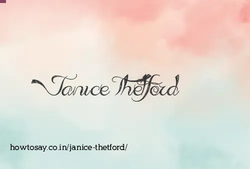 Janice Thetford