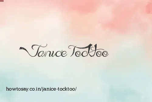 Janice Tocktoo