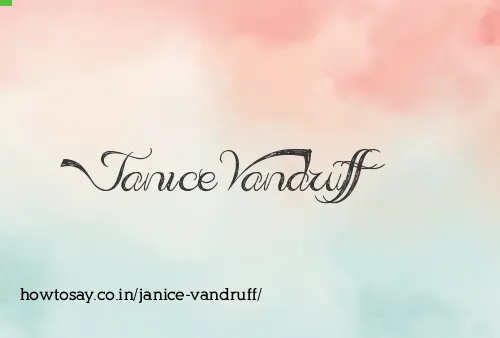 Janice Vandruff