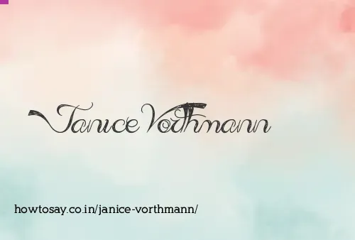 Janice Vorthmann