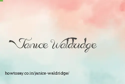 Janice Waldridge
