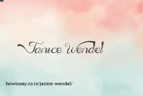 Janice Wendel