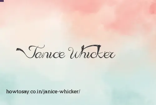 Janice Whicker