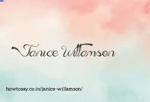 Janice Willamson